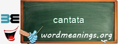 WordMeaning blackboard for cantata